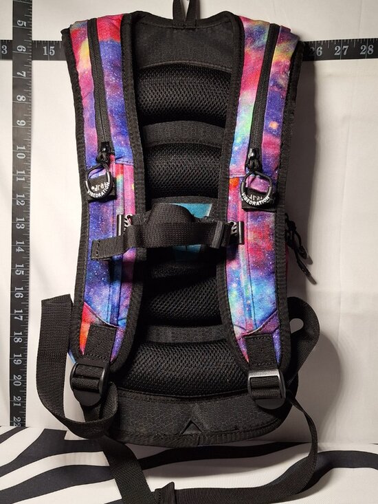Vibedration Hydration Backpack w/o bladder - purple red galaxy - Used main image 9
